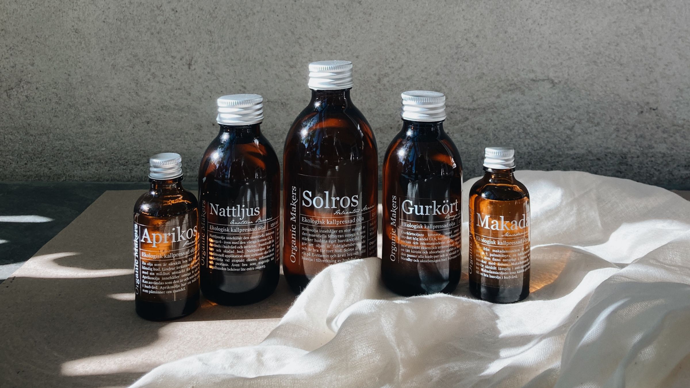 vegetabiliska oljor för hudvård