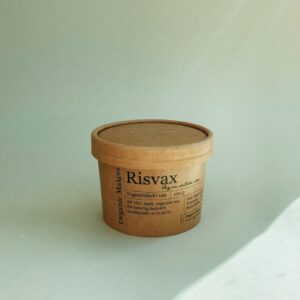 Risvax för DIY hudvård i pappburk
