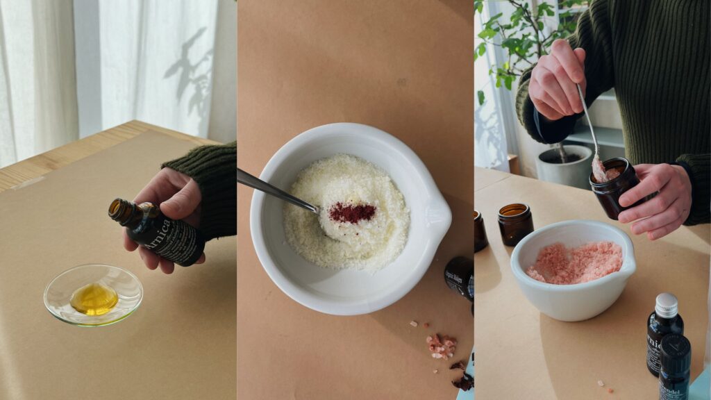 Gör eget badsalt eller duschskrubb med Magnesium, Lavendel & Arnica