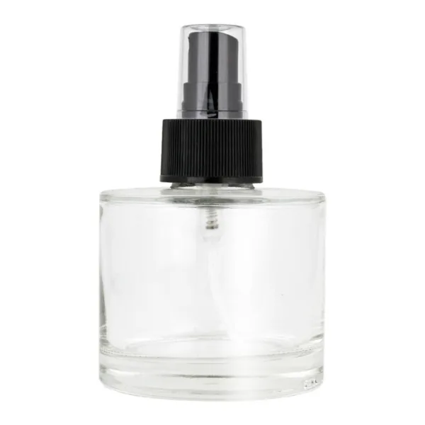 Glasflaska klar 100 ml med spray