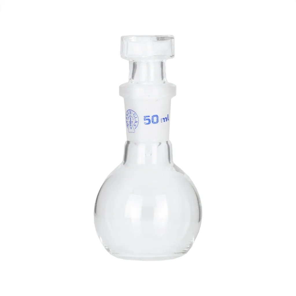 Rund flaska 50 ml med glaspropp