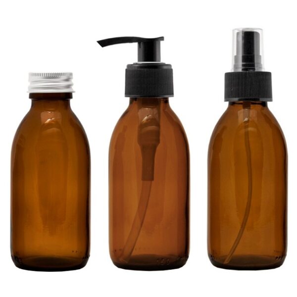 Glasflaska brun 150 ml