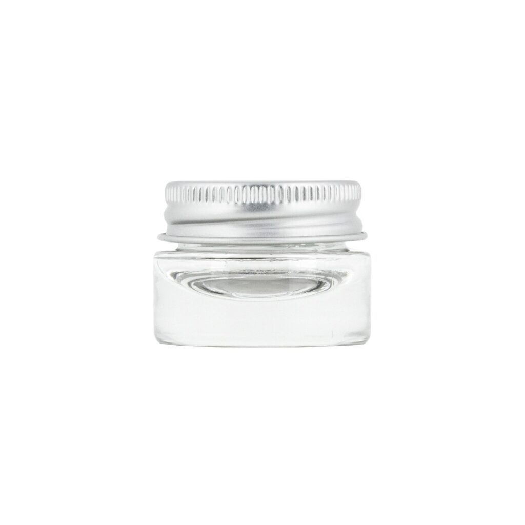 Glasburk 5 ml aluminiumlock