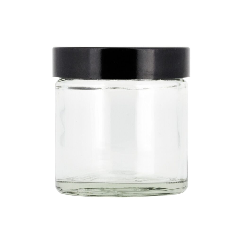 Glasburk 60 ml med lock
