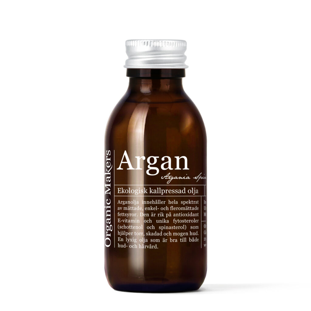 Arganolja ekologisk kallpressad 150 ml i glasflaska med kork