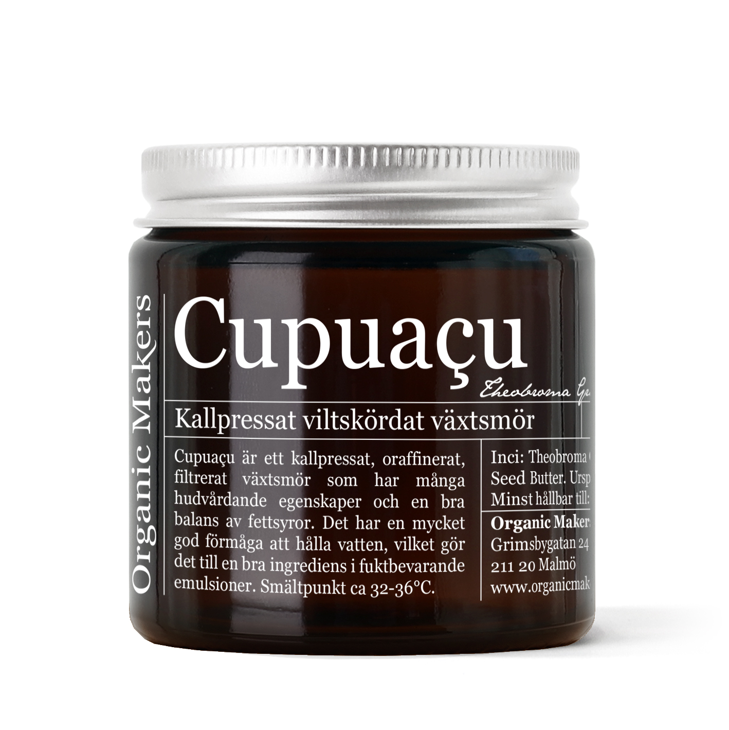 Cupuacusmör i brun glasburk
