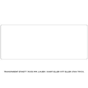 Etiketter transparenta 76 x 30 mm - Bild 2