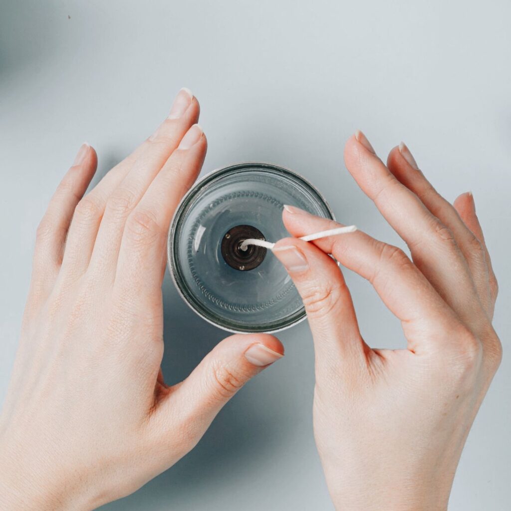 Gör egna doftljus - häftstickers till veke