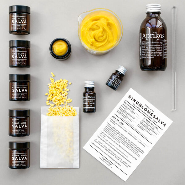 DIY ringblomsalva - gör din egen - färdigt Kit - organicmakers.se