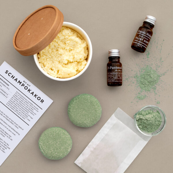 Schampokakor DIY KIT - pH-balanserade sulfatfria rosmarin nässla