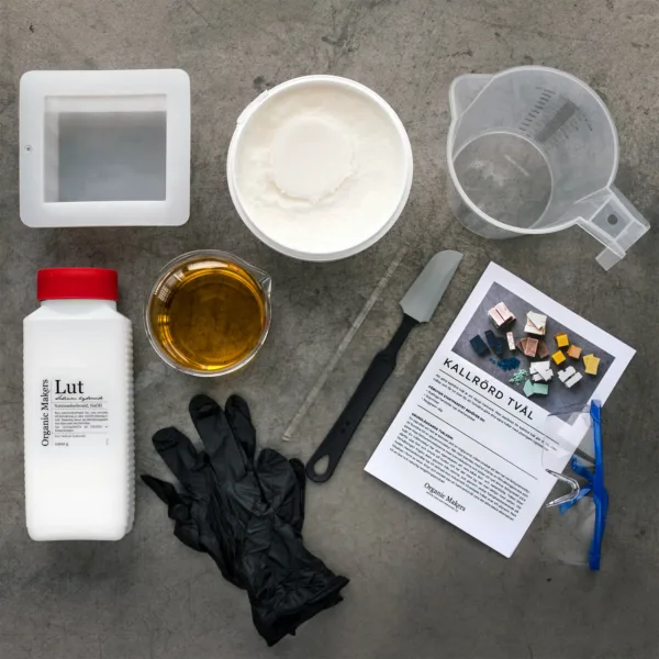 Startpaket kit kallrörd tvål DIY - organicmakers.se