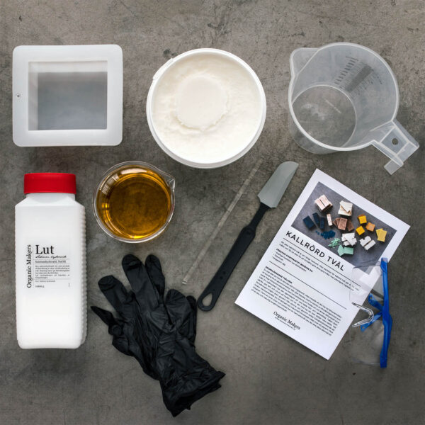 Startpaket kit kallrörd tvål DIY - organicmakers.se
