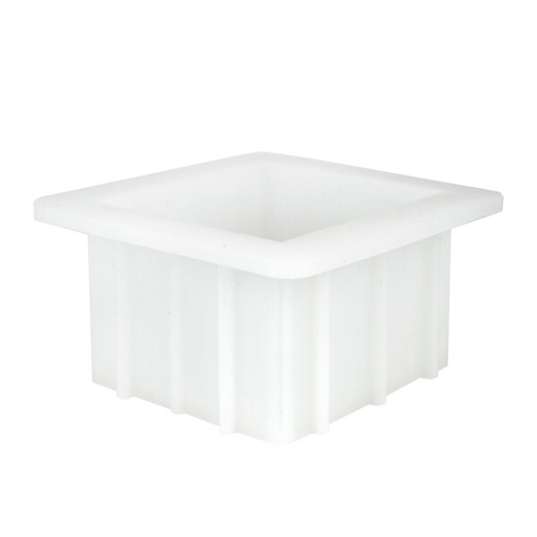 Tvålform i vit silikon