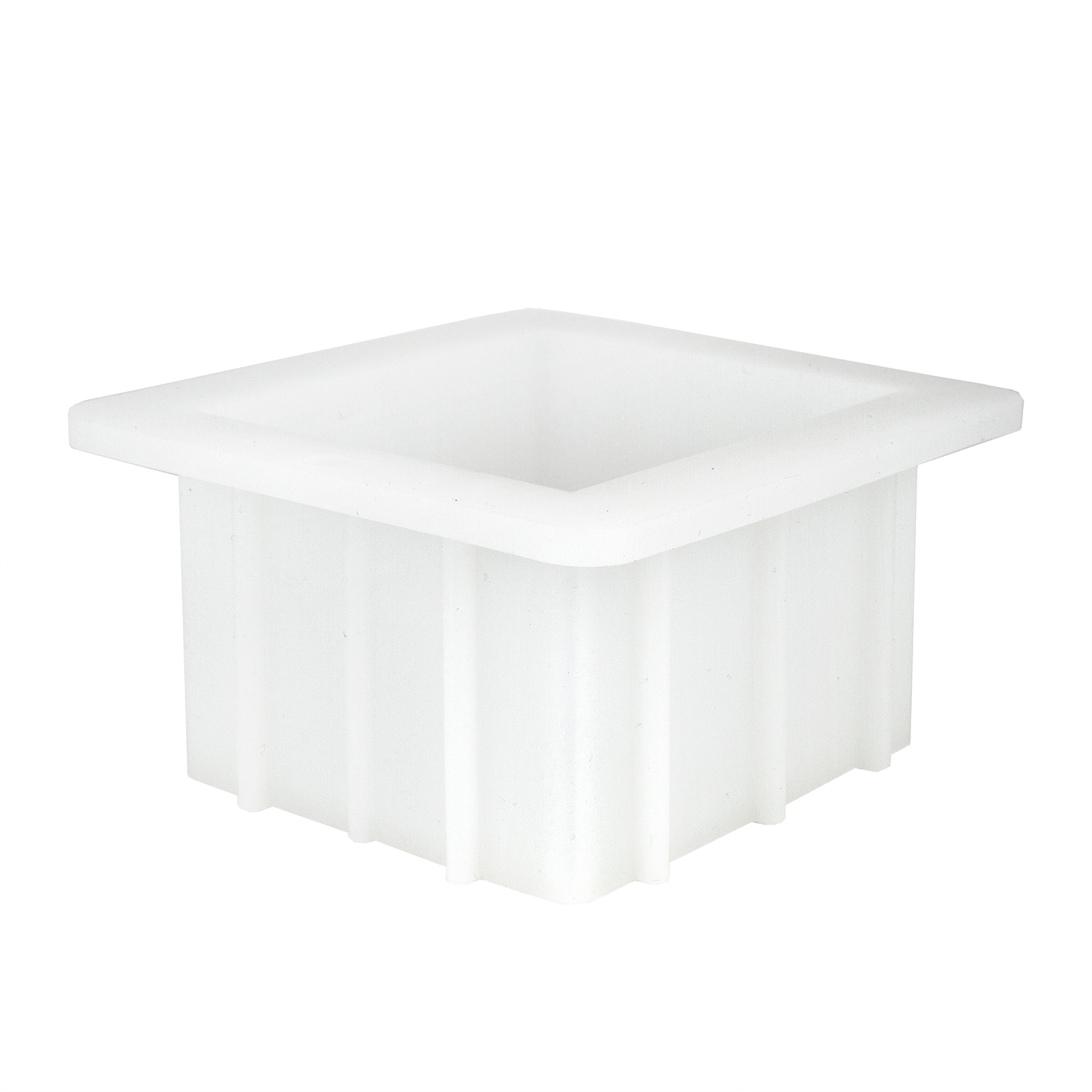 Tvålform i vit silikon