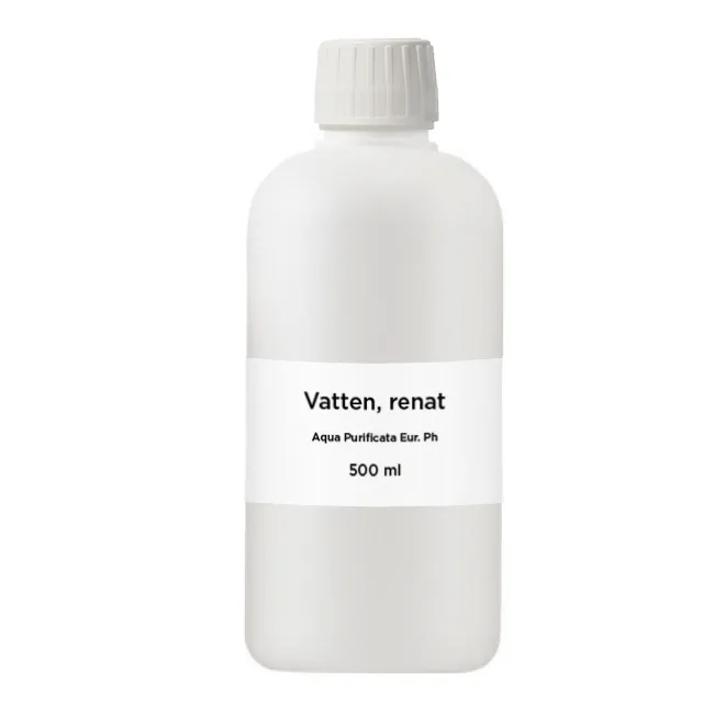 Renat vatten för hudvård