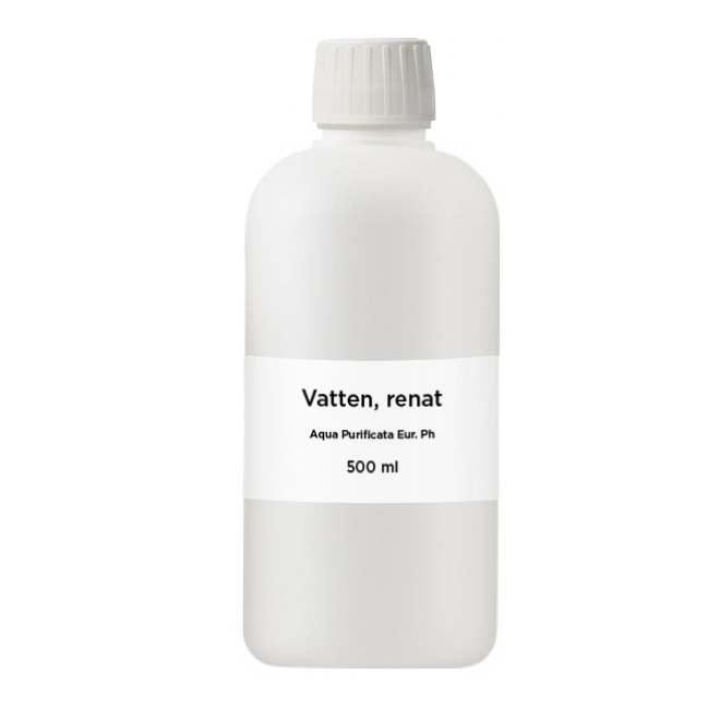 Renat vatten för hudvård