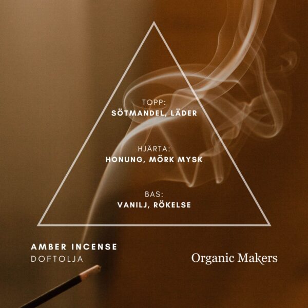 Amber Incense doftolja för doftljus, tvål och diffusers