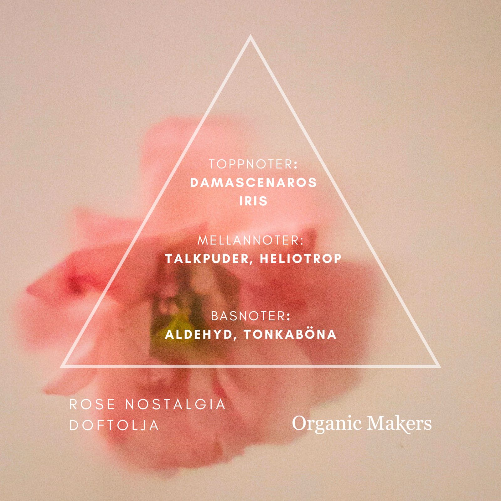 Rose Nostalgia doftolja för hudvård, tvål, parfym & doftljus