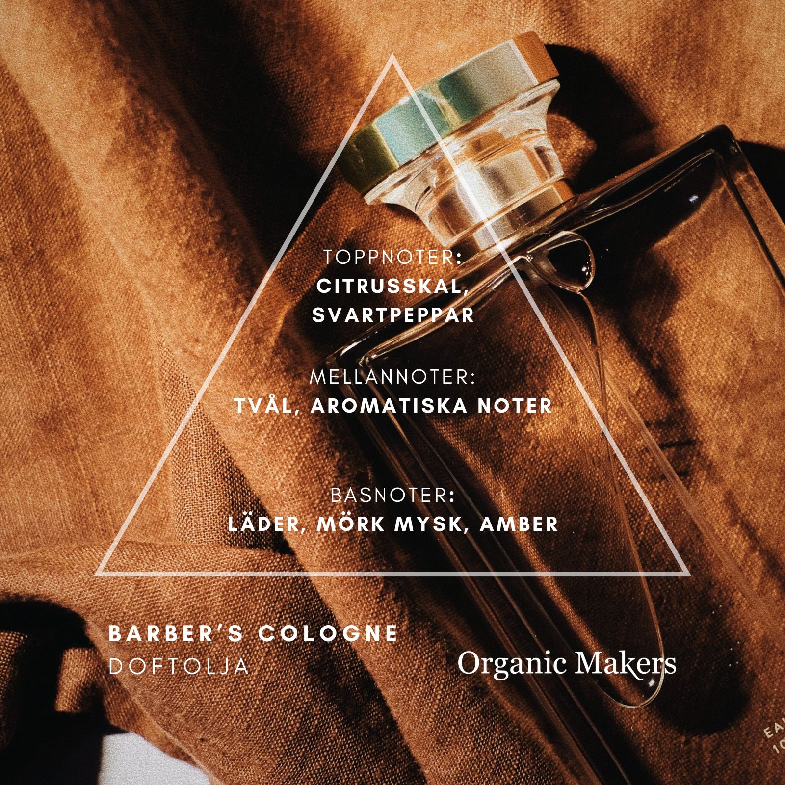 Barbers cologne doftolja för hudvård, tvål, parfym & doftljus