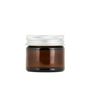 Brun glasburk 15 ml med aluminiumlock