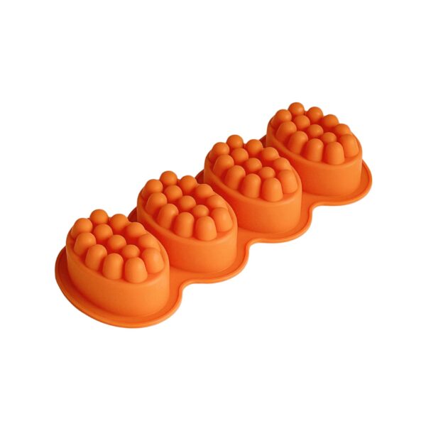 Silikonform massagekaka tvålform
