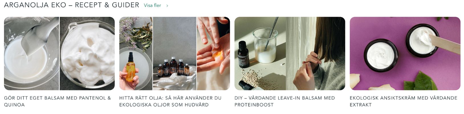 Recept till en råvara i webbutiken